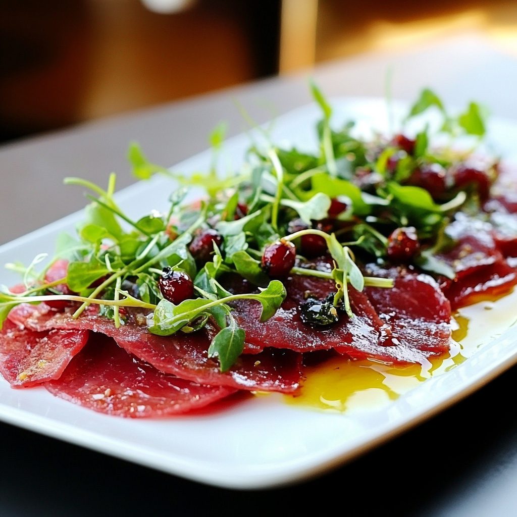 Venison Carpaccio with Juniper: A Delightful Appetizer