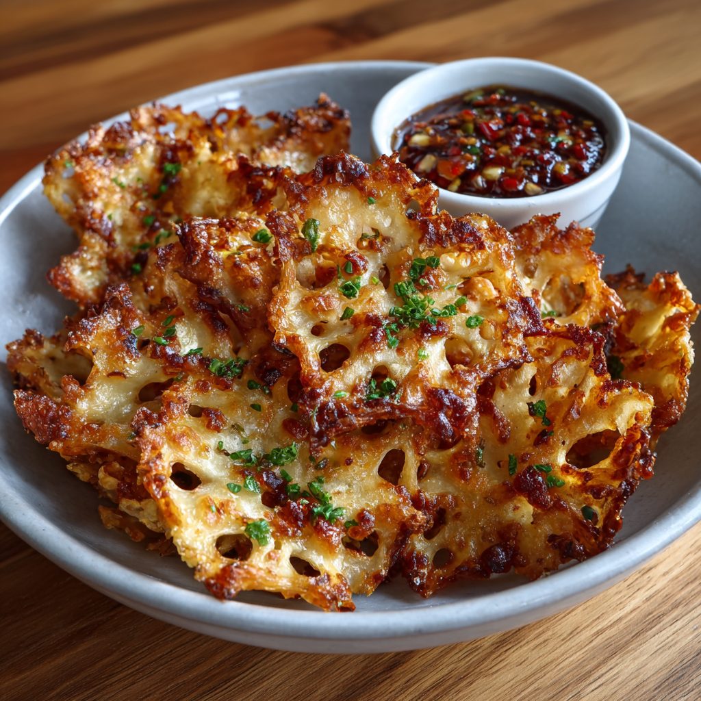 Crispy Lotus Root Keto Chips for a Healthier Snack!