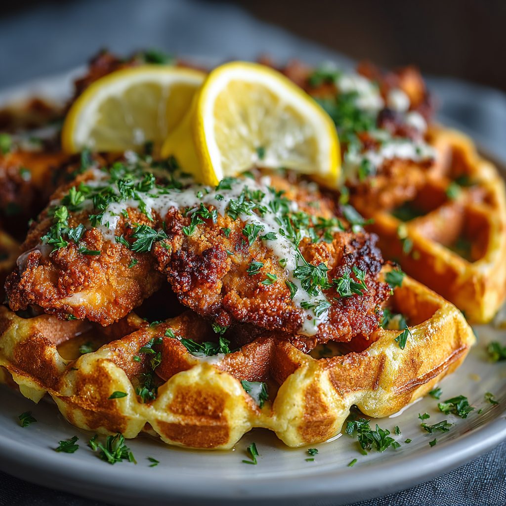 hichamtame Keto Chicken and Waffles with almond flour waffles eb66cdee 2443 4f86 bdc5 220a3fde18de